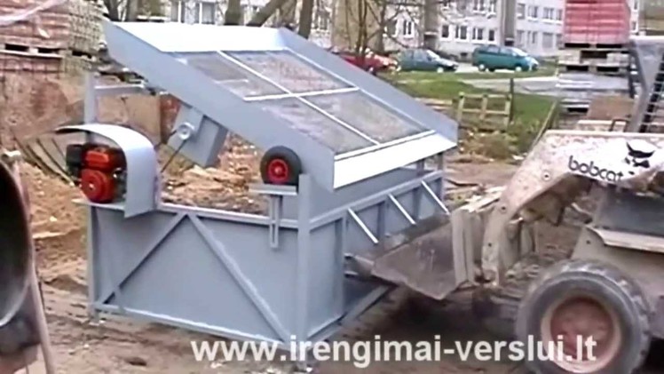Topsoil Screener. Vibrating screen. Sifter - DIY (Do It Yourself) - Homemade from drawings