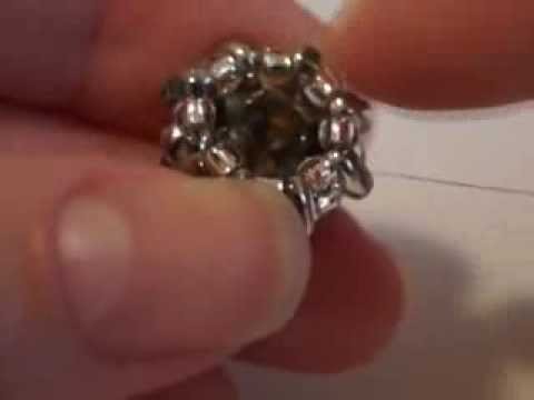 Tutorial - Incastonare un chaton da 10mm con Preciosa Twin beads