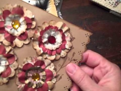 Vintage style Flowers made from Scrapbook paper
