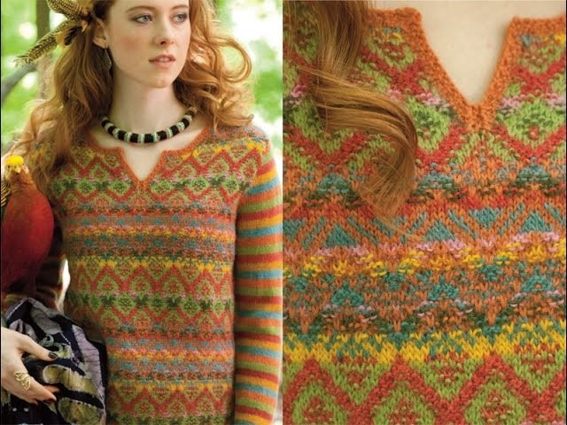 #22 Vibrant Colorwork Pullover, Vogue Knitting Fall 2014