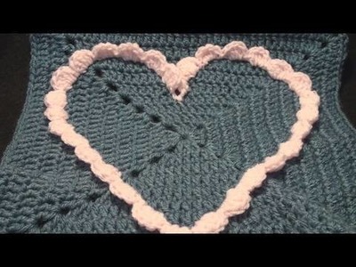 Commemorative Large Crochet Heart Granny Square Crochet Geek