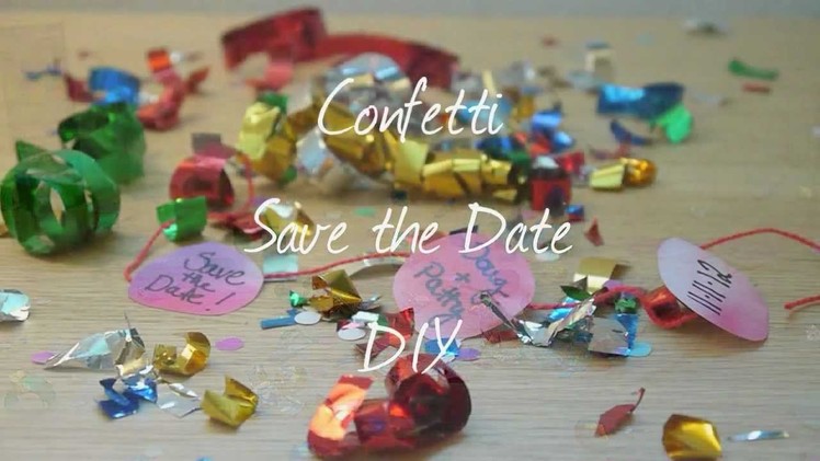 Confetti Save the Date DIY