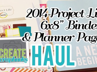 Create Scrapbooks Haul: NEW 2014 Becky Higgins Project Life 6x8" Albums & Planner Pages at Michael's
