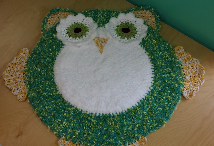 Crocher Owl Area Rug For Baby's Room Part #2