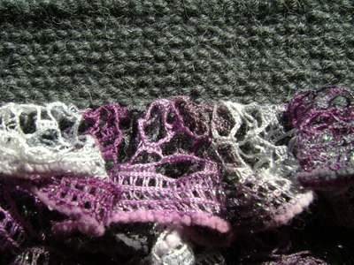 Crochet - Afghan or Tunisian Mesh Ruffle