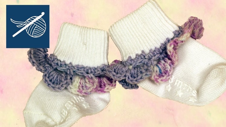 CROCHET BABY SOCK EDGING - Left Hand Crochet Geek