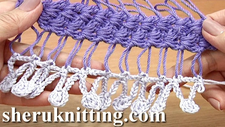 Crochet Fringe On Basic Hairpin Strip Tutorial 32 Developing Basic Strip With Additional Crochet