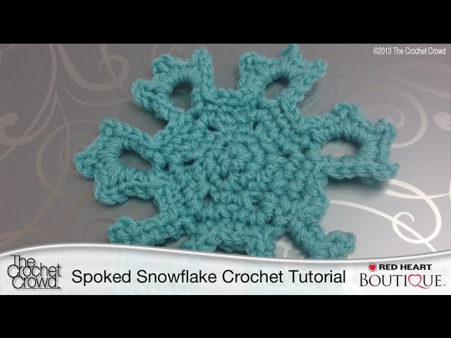 Crochet Spoked Snowflakes Tutorial