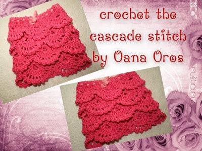 Crochet the cascade stitch