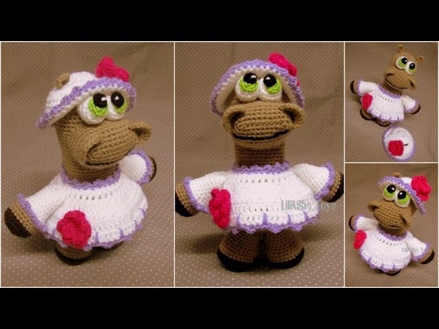 Crochet toy amigurumi - how to embroider the mouth.