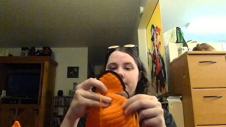 Crochet Update 6.12.2013  Clown Fish Hat, Dragon's Lair Singe. 