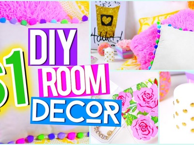 DIY $1 ROOM DECOR ♥ Tumblr Pinterest Inspired