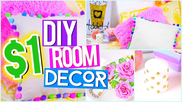 DIY $1 ROOM DECOR ♥ Tumblr Pinterest Inspired