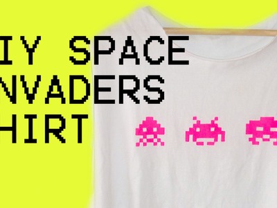 DIY  8 bits shirt - space invaders
