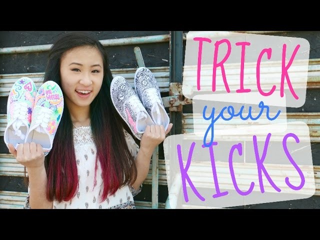 DIY Canvas Sneakers with Fabric Markers | Trick Your Kicks Challenge