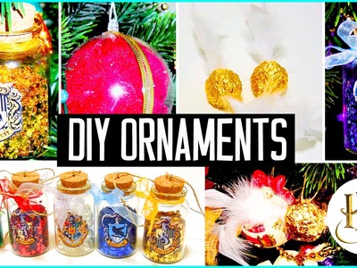 DIY Christmas tree ornaments! Harry Potter inspired! Holiday decorations