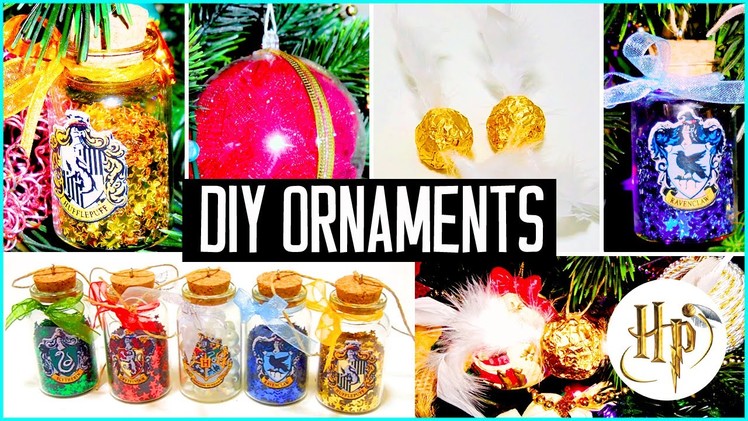 DIY Christmas tree ornaments! Harry Potter inspired! Holiday decorations