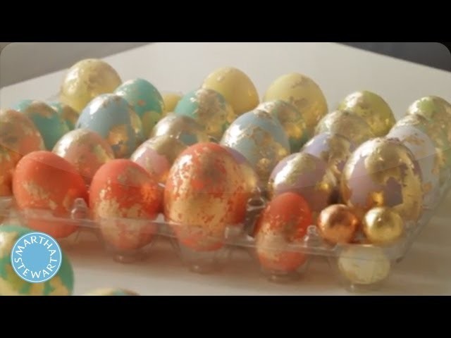 DIY Colorful Foiled Eggs for Easter - Martha Stewart
