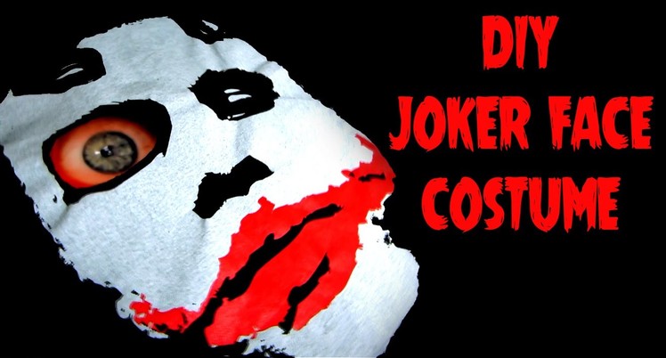 DIY Easy Quick Halloween Costume Joker Face