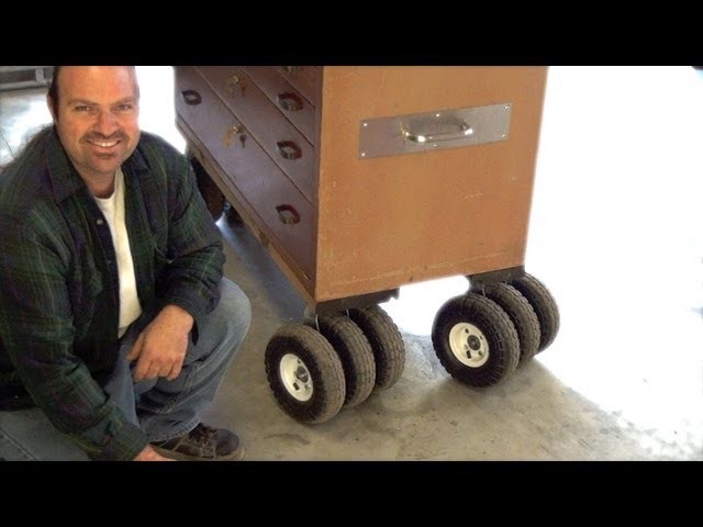 DIY- How To Make Triple Threat Casters - Pneumatic 10" wheel- Step by Step-Custom Design