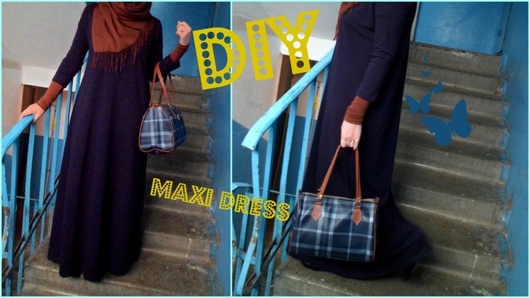 DIY Jersey Maxi Dress | Kendin Yap: Uzun Jarse Elbise