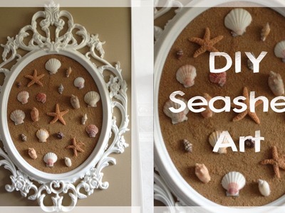 DIY Seashell art (featuring the UNG Drill Frame seen on Pretty Little Liars!)