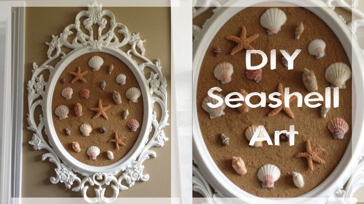 DIY Seashell art (featuring the UNG Drill Frame seen on Pretty Little Liars!)