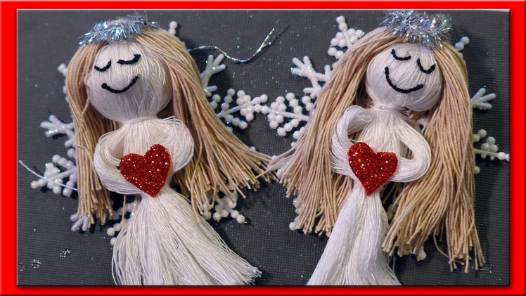 DIY Snow Angel Christmas Ornaments