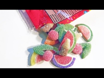 DIY Sour Cola, Sour Cherry, Wedges Candy Gummy Polymer Clay Tutorial