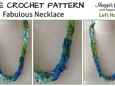 Fabulous Necklace Free Crochet Pattern - Left Handed