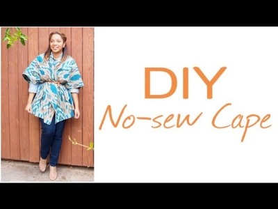 GLITTER 'N GLUE: DIY No Sew Blanket Cape