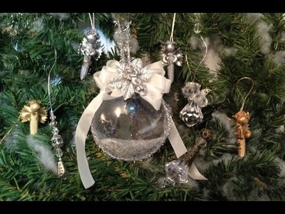 Handmade Christmas sparkling ornaments project share with upcoming tutorials