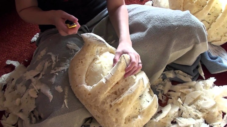 How to carve Expanding Foam