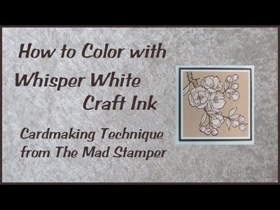 How to Color with Whisper White Craft Ink