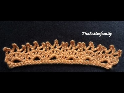 How to Crochet the Edge. Border. Trim Stitch Pattern #24 │ by ThePatterfamily