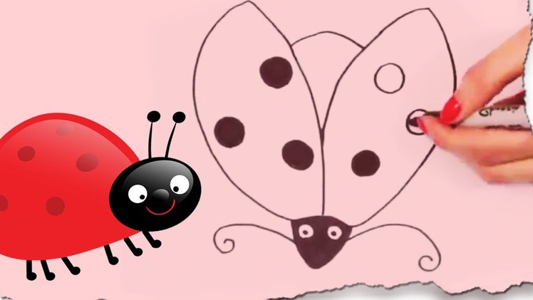 How to Draw a Ladybug by HooplaKidz Doodle | Drawing Tutorial