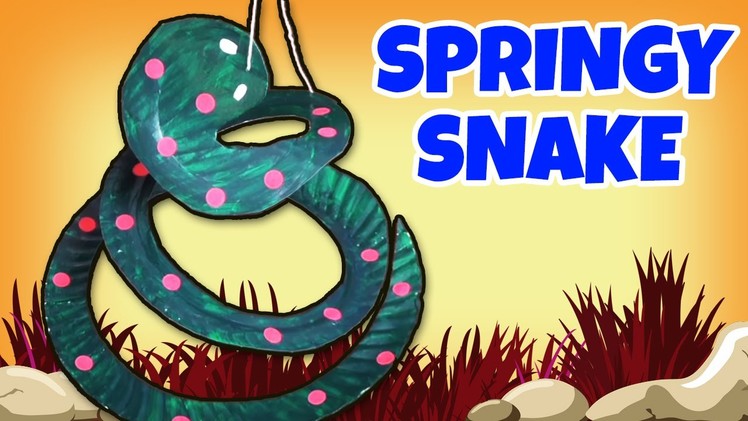 How to make a Springy Snake | Crafts Ideas for Kids | Easy DIY Craft Videos