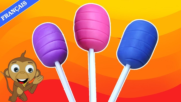 How to Make Play Doh Lollipops | Easy Play Dough DIY Tutorial | Comment Faire Pâte à Modeller