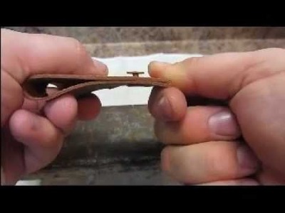 How to Rivet Leather for Binding