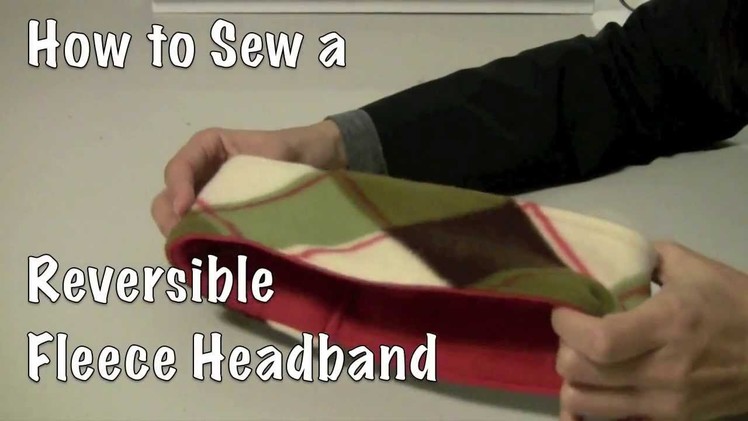 How to Sew a Reversible Fleece Headband DIY