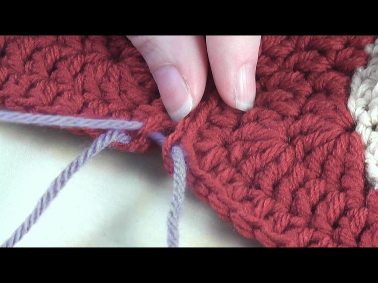 How to: Sew Crochet Motifs Through the Back Loops