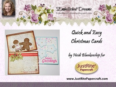 JustRite Papercraft with Heidi Blankenship Quick and Easy Christmas Cards