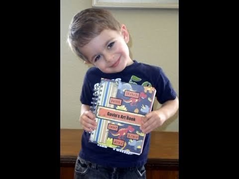 Kids Art Book - Scrapbooking and Bookmaking Project