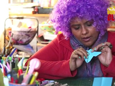 Learn to make a Paper Butterfly with "Arty Crafty Aunty"  "Creative Hindi Origami"