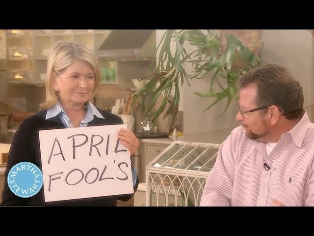 Martha's Prank on Warm Up Artiste, Joey Kola - April Fool's Day - Martha Stewart
