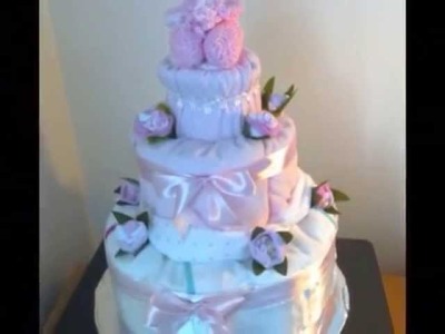 My 2nd nappy cake and baby blanket bouquet