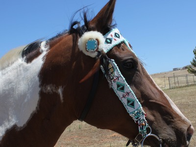 Native American Inspired Beaded Bridle