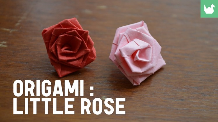 Origami: How to Make a Little Rose