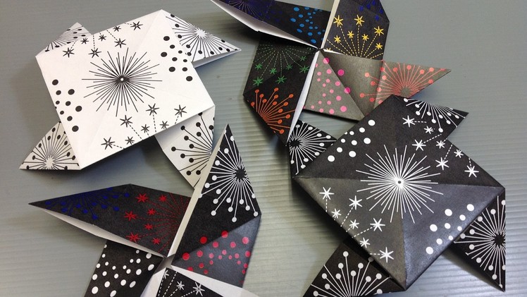 Print Your Own Colorful Fireworks Origami Paper