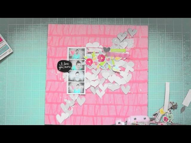 Scrapbooking Tutorial: Dear Lizzy Layering with stickers with Wilna Furstenberg